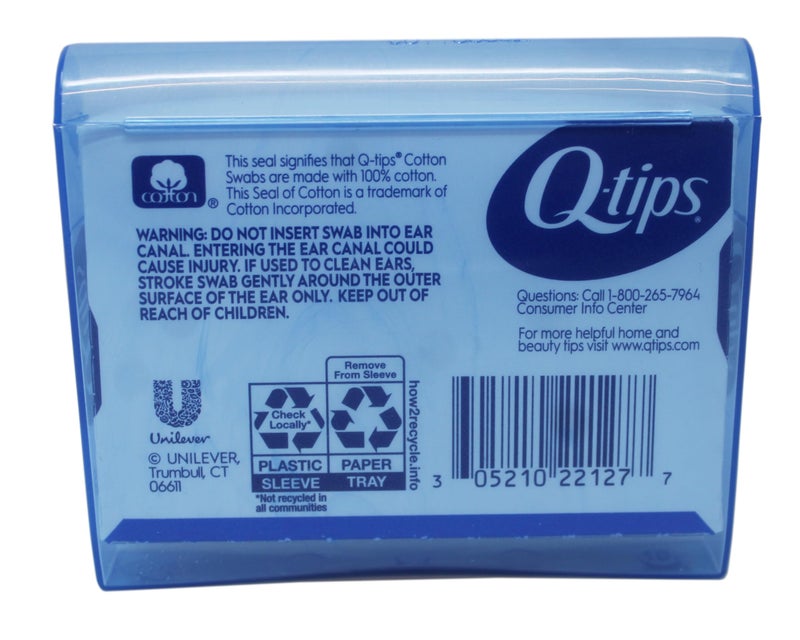 Q-Tips Cotton Swabs - Travel Q-Tips for Beauty, Makeup, Nails and More, Perfect for On The Go, 30 Count - 16 Pack - Image 2